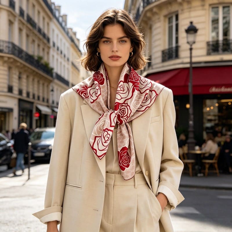 MaraSilk Pure Mulberry Silk Scarf - Square Twill MS312