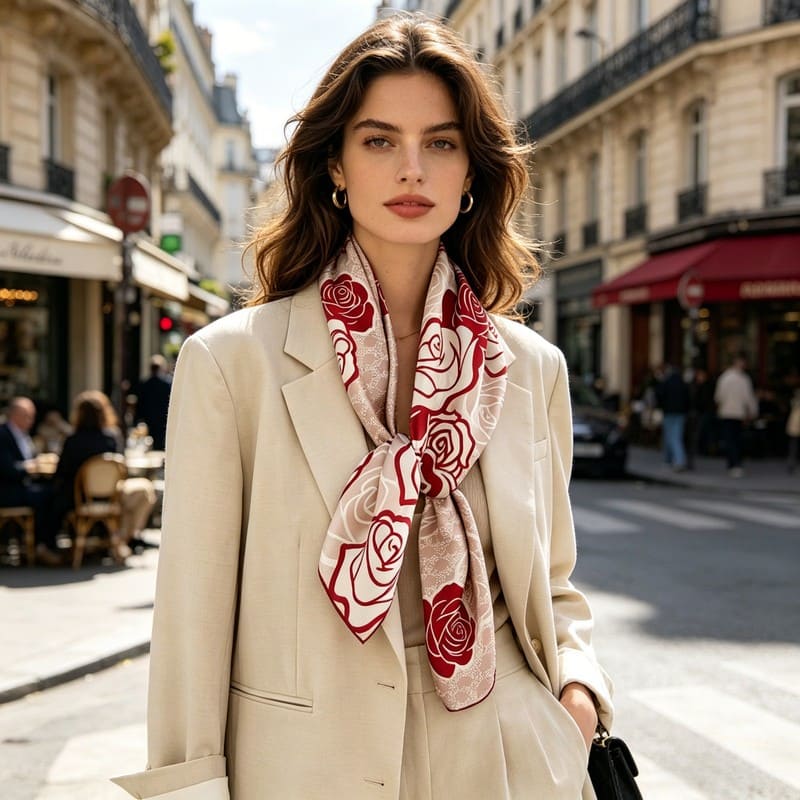 MaraSilk Pure Mulberry Silk Scarf - Square Twill MS312