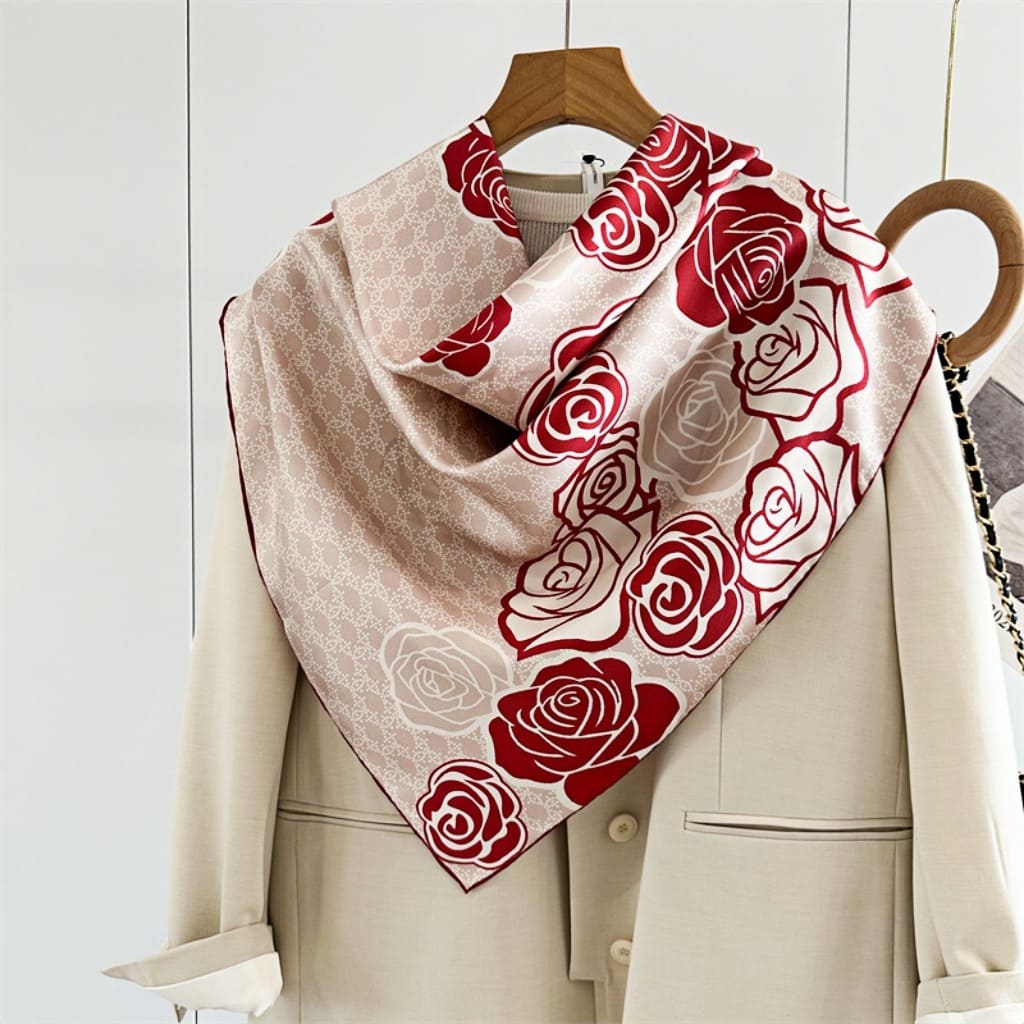 MaraSilk Pure Mulberry Silk Scarf - Square Twill MS312