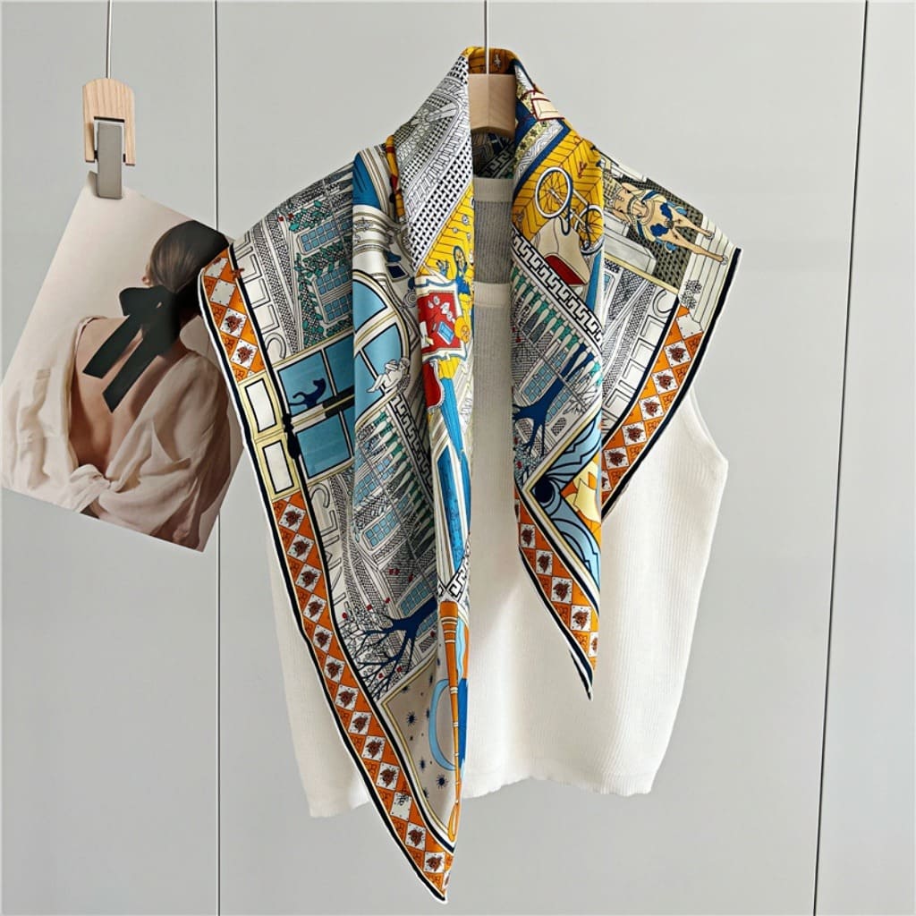 MaraSilk Pure Mulberry Silk Scarf - Square Twill MS313