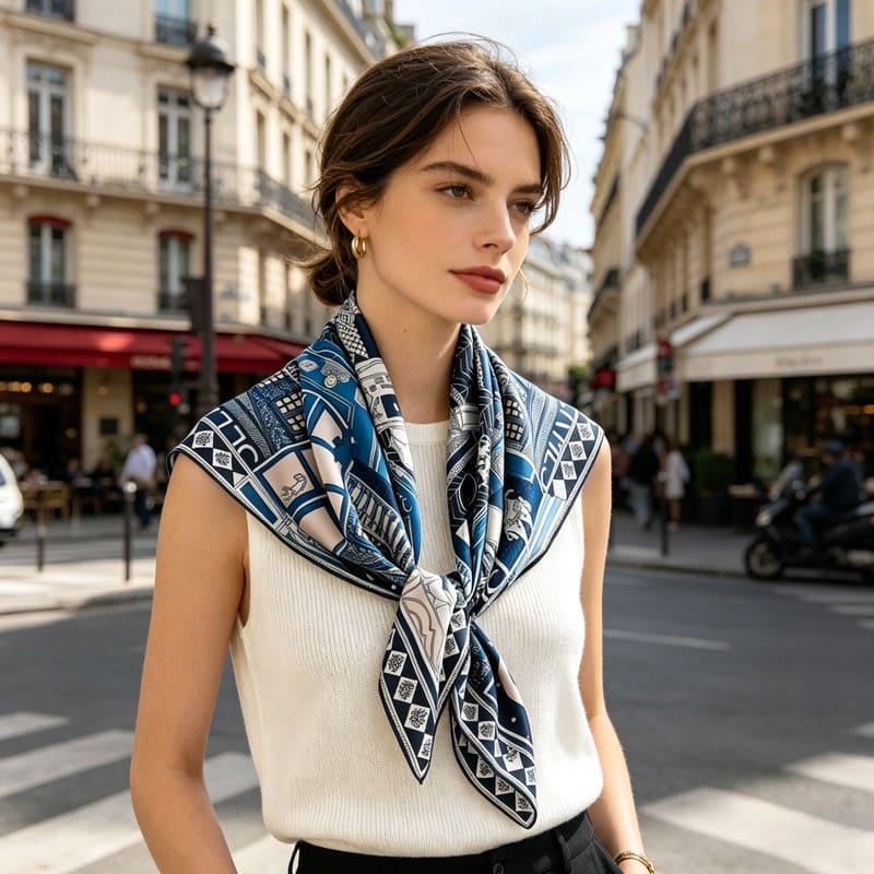MaraSilk Pure Mulberry Silk Scarf - Square Twill MS313