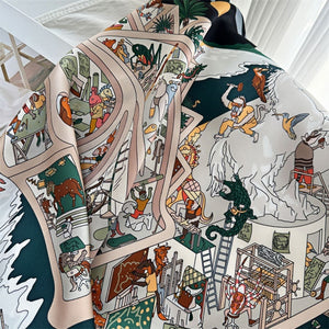 MaraSilk Pure Mulberry Silk Scarf - Square Twill MS314