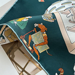 MaraSilk Pure Mulberry Silk Scarf - Square Twill MS314