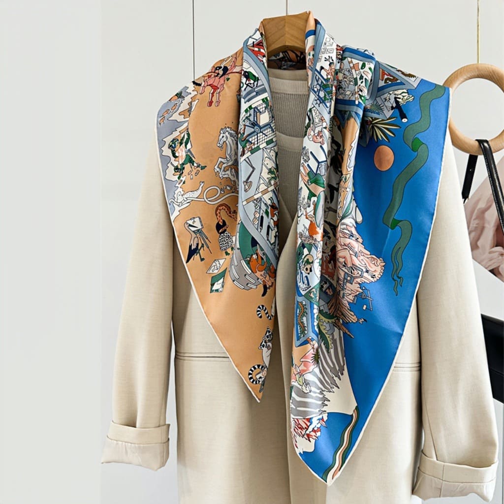 MaraSilk Pure Mulberry Silk Scarf - Square Twill MS314