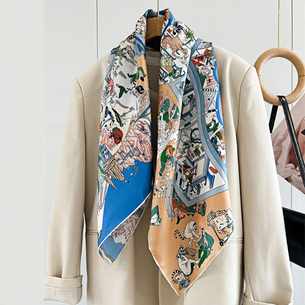 MaraSilk Pure Mulberry Silk Scarf - Square Twill MS314