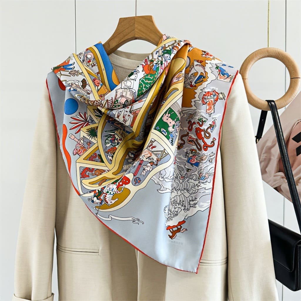 MaraSilk Pure Mulberry Silk Scarf - Square Twill MS314