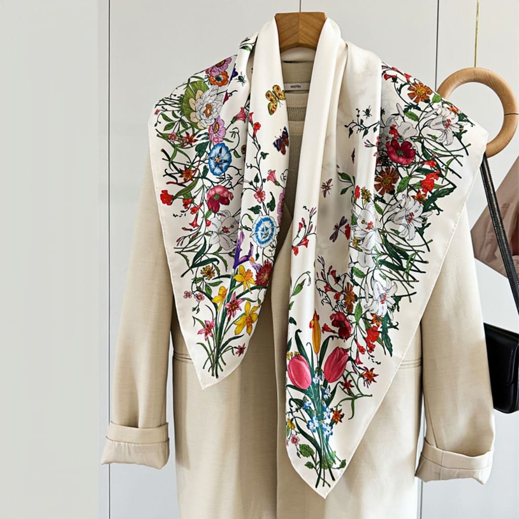 MaraSilk Pure Mulberry Silk Scarf - Square Twill MS316