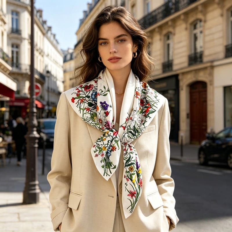 MaraSilk Pure Mulberry Silk Scarf - Square Twill MS316