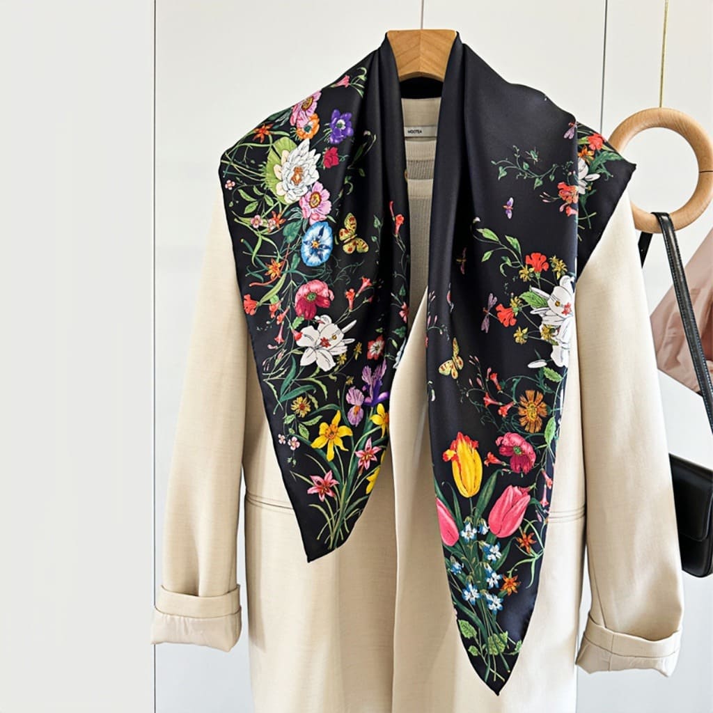 MaraSilk Pure Mulberry Silk Scarf - Square Twill MS316