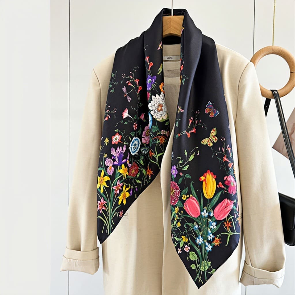 MaraSilk Pure Mulberry Silk Scarf - Square Twill MS316