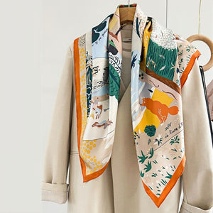 MaraSilk Pure Mulberry Silk Scarf - Square Twill MS317