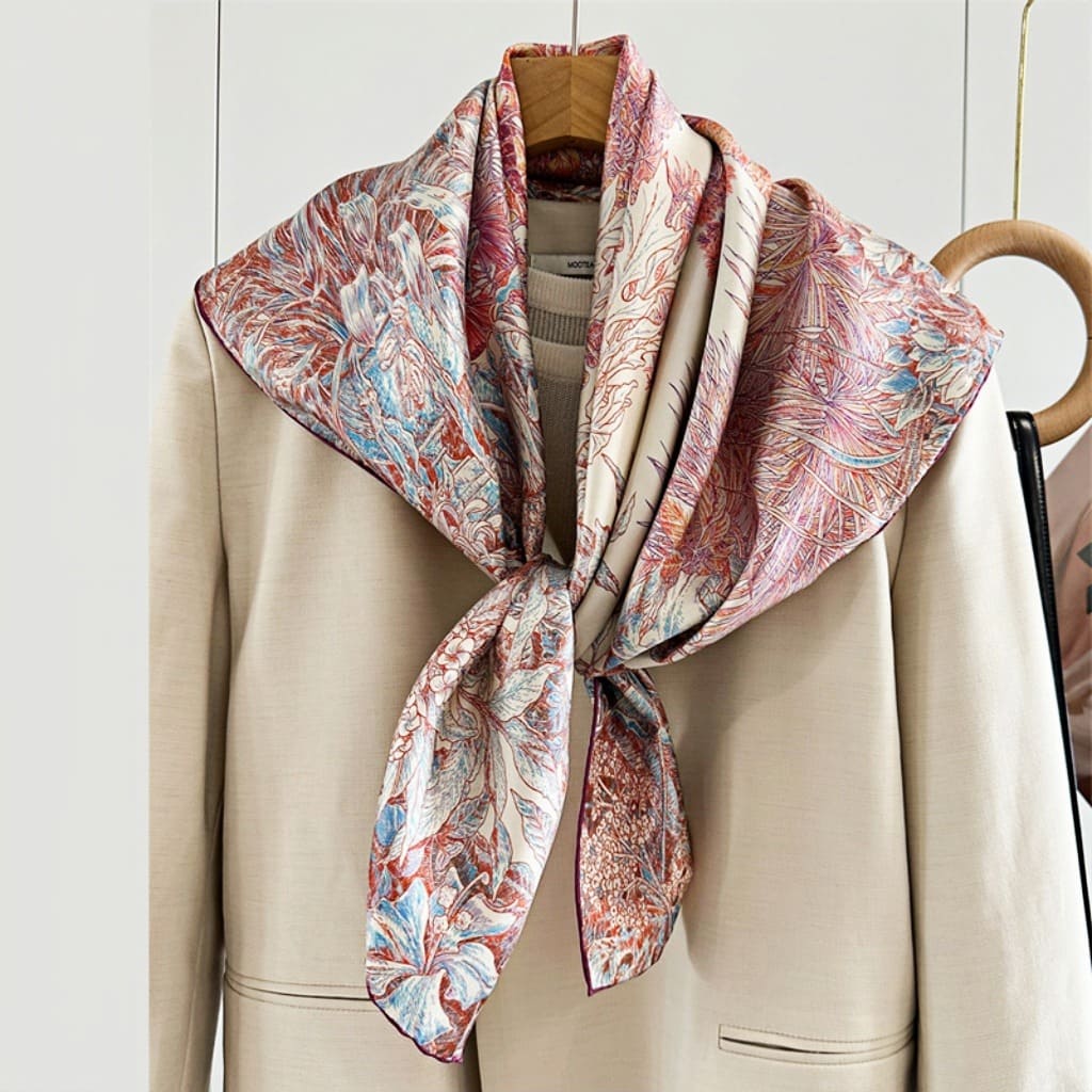 MaraSilk Pure Mulberry Silk Scarf - Square Twill MS318