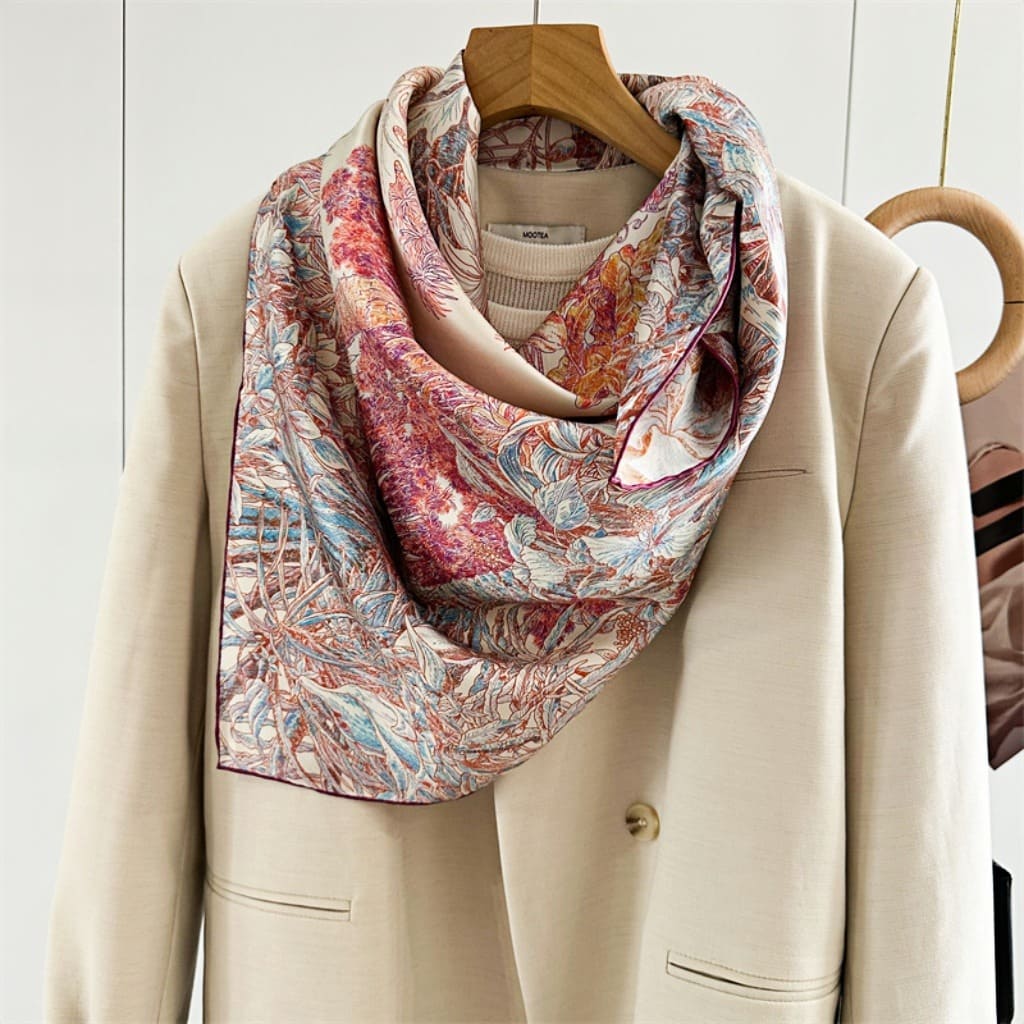 MaraSilk Pure Mulberry Silk Scarf - Square Twill MS318