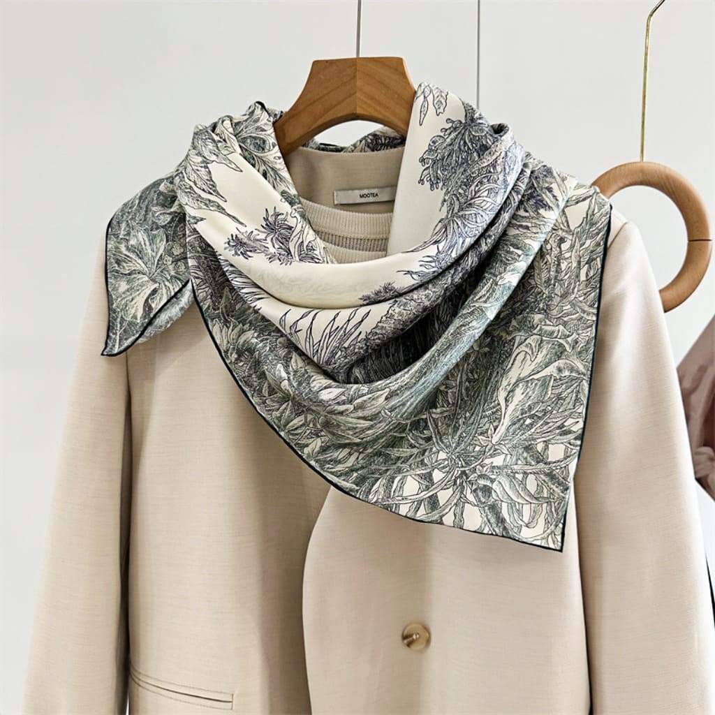 MaraSilk Pure Mulberry Silk Scarf - Square Twill MS318