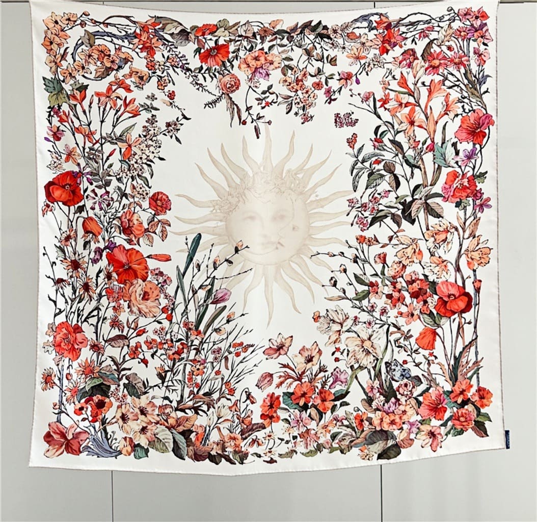 MaraSilk Pure Mulberry Silk Scarf - Square Twill MS320 34" x 34" MS32001