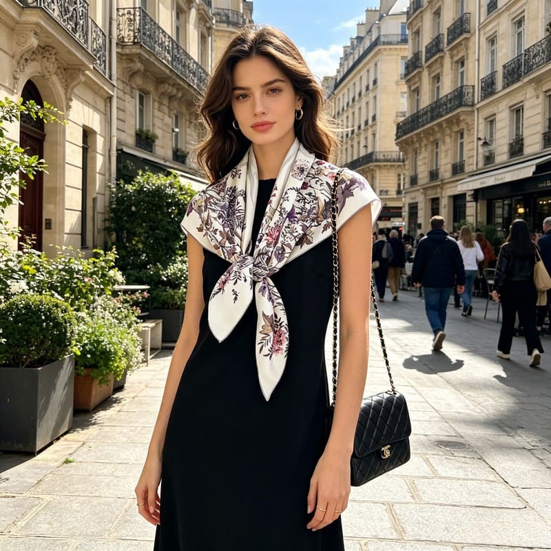 MaraSilk Pure Mulberry Silk Scarf - Square Twill MS320