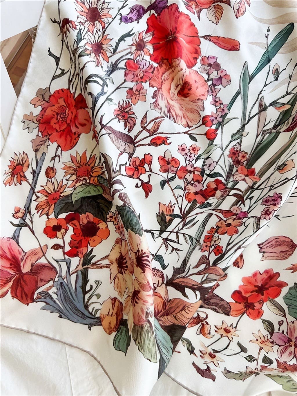 MaraSilk Pure Mulberry Silk Scarf - Square Twill MS320