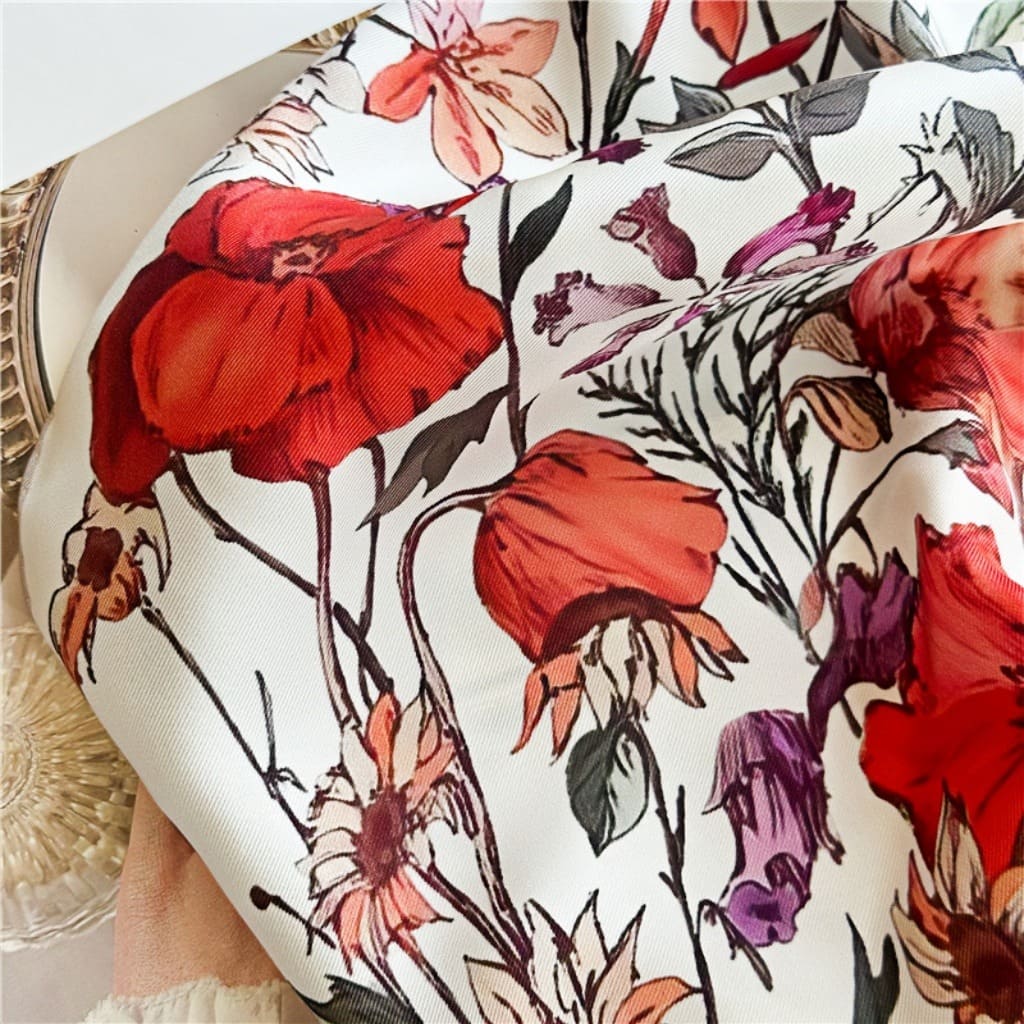 MaraSilk Pure Mulberry Silk Scarf - Square Twill MS320