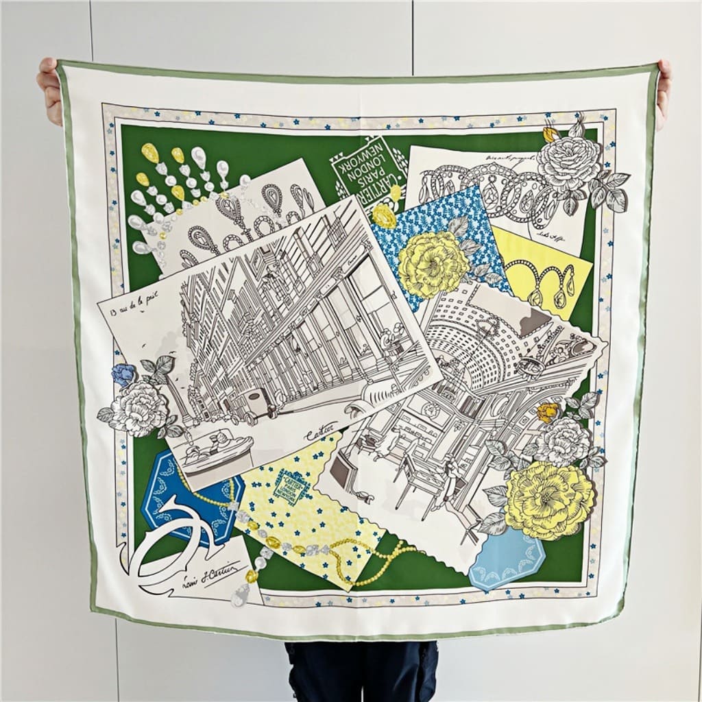 MaraSilk Pure Mulberry Silk Scarf - Square Twill MS322 34" x 34" MS32202