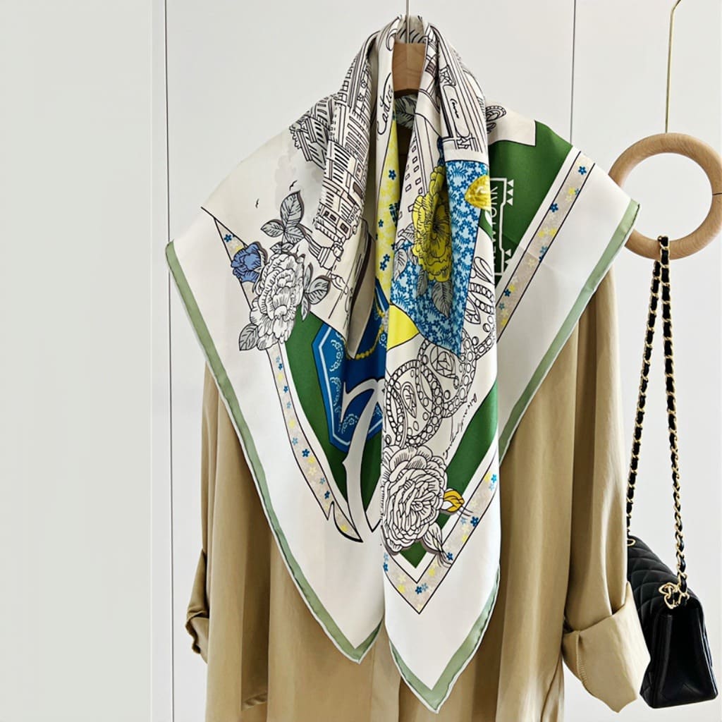 MaraSilk Pure Mulberry Silk Scarf - Square Twill MS322