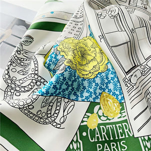 MaraSilk Pure Mulberry Silk Scarf - Square Twill MS322