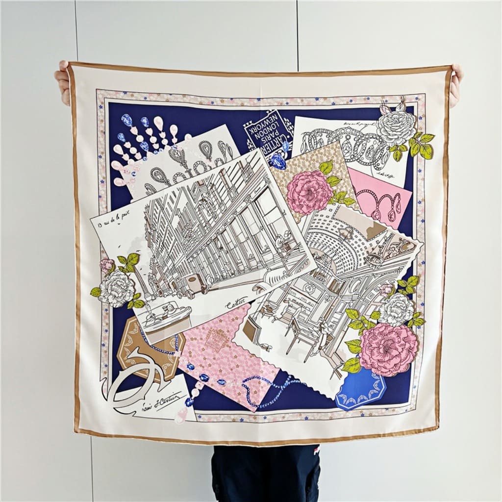 MaraSilk Pure Mulberry Silk Scarf - Square Twill MS322 34" x 34" MS32201