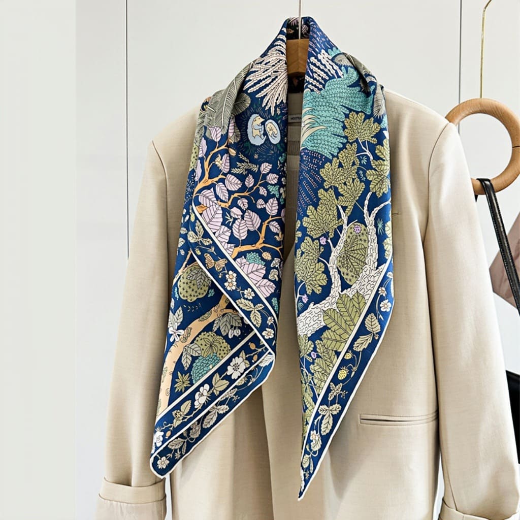 MaraSilk Pure Mulberry Silk Scarf - Square Twill MS323