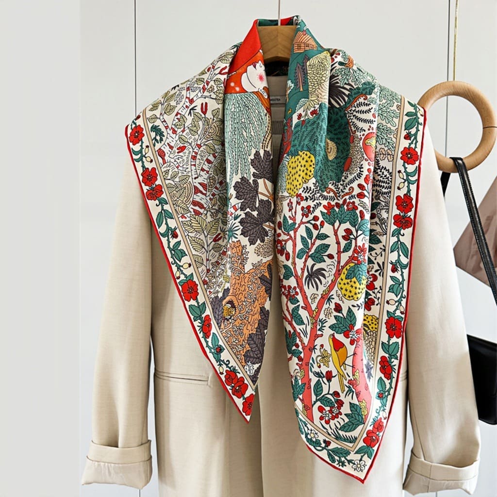 MaraSilk Pure Mulberry Silk Scarf - Square Twill MS323