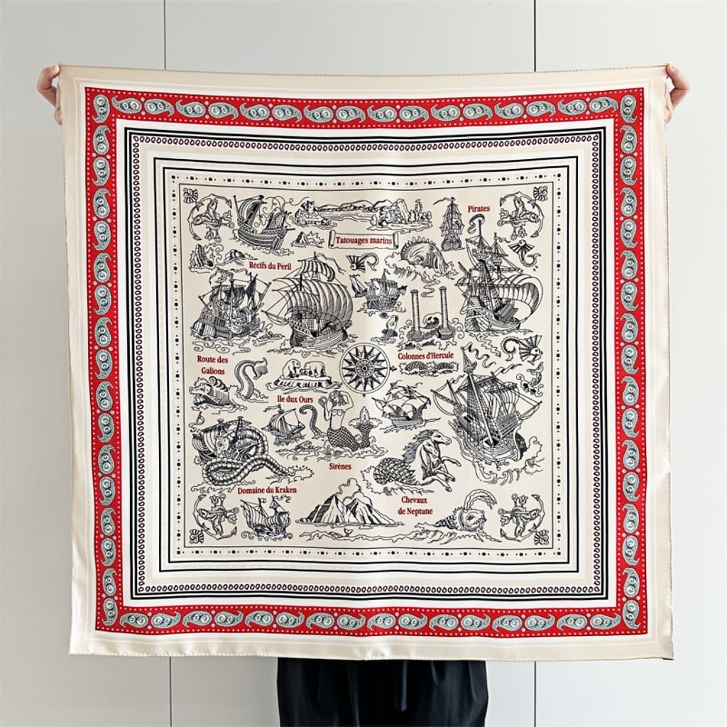 MaraSilk Pure Mulberry Silk Scarf - Square Twill MS324 34" x 34" MS32401