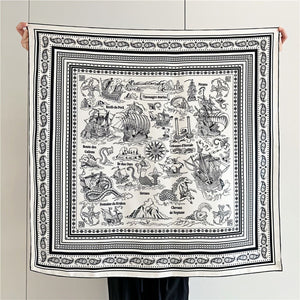 MaraSilk Pure Mulberry Silk Scarf - Square Twill MS324 34" x 34" MS32402