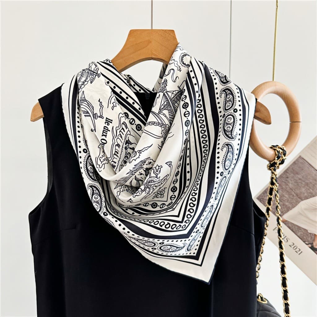 MaraSilk Pure Mulberry Silk Scarf - Square Twill MS324