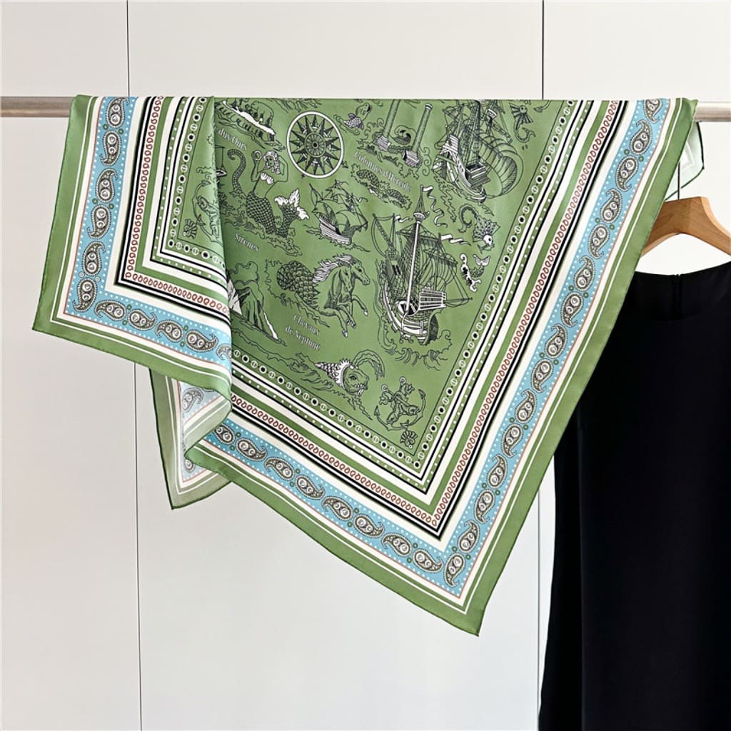 MaraSilk Pure Mulberry Silk Scarf - Square Twill MS324