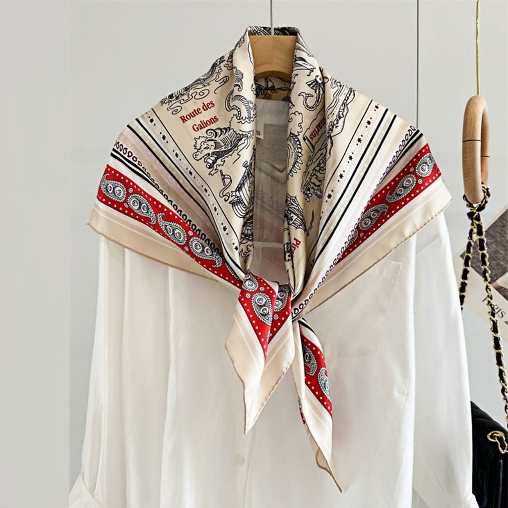 MaraSilk Pure Mulberry Silk Scarf - Square Twill MS324