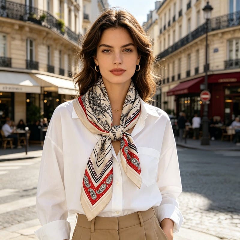 MaraSilk Pure Mulberry Silk Scarf - Square Twill MS324