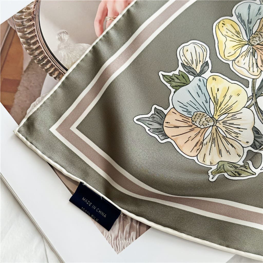 MaraSilk Pure Mulberry Silk Scarf - Square Twill MS325