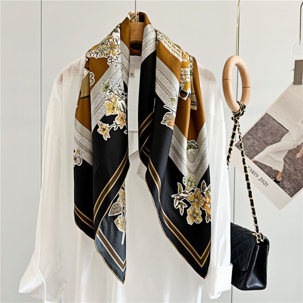 MaraSilk Pure Mulberry Silk Scarf - Square Twill MS325