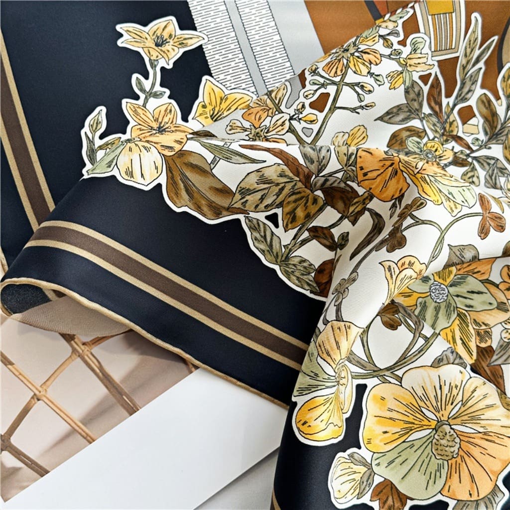 MaraSilk Pure Mulberry Silk Scarf - Square Twill MS325