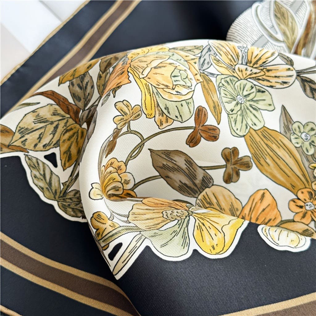 MaraSilk Pure Mulberry Silk Scarf - Square Twill MS325