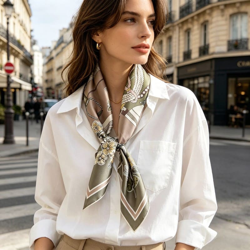 MaraSilk Pure Mulberry Silk Scarf - Square Twill MS325