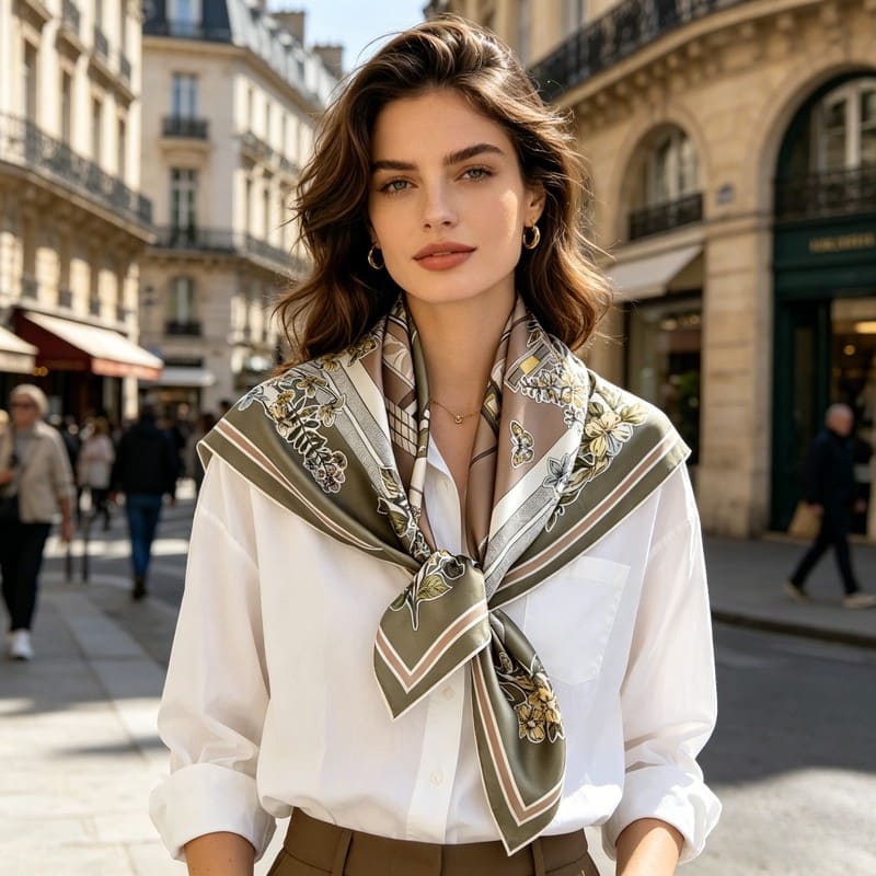 MaraSilk Pure Mulberry Silk Scarf - Square Twill MS325