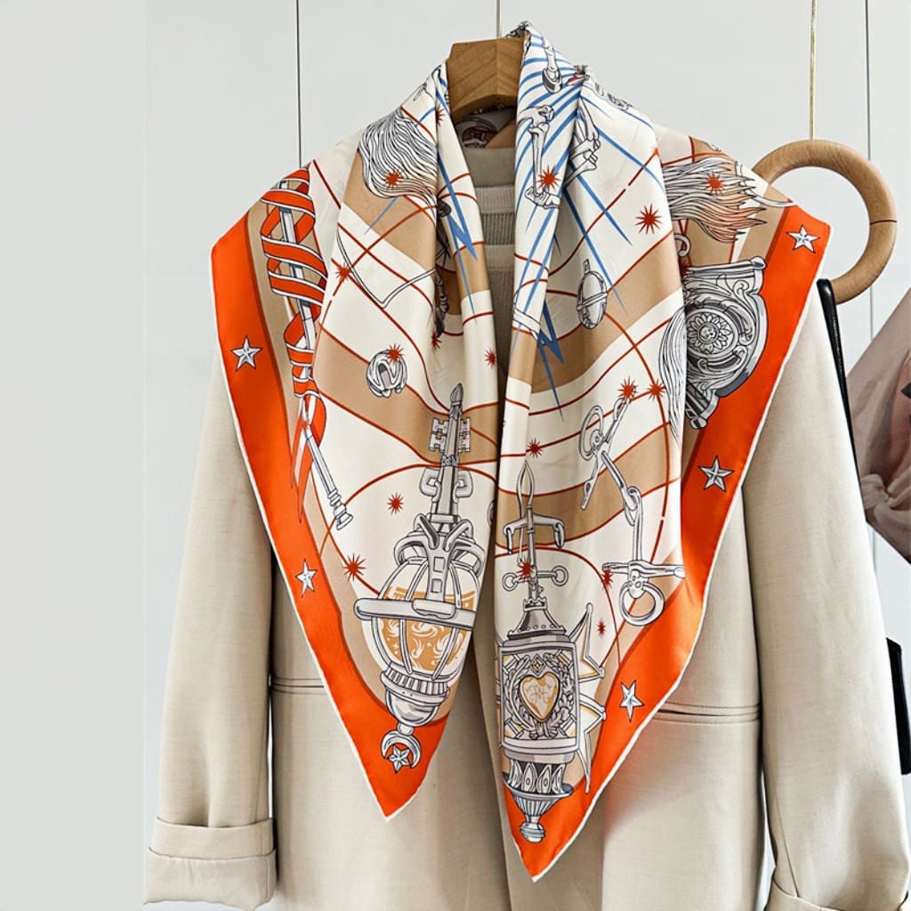 MaraSilk Pure Mulberry Silk Scarf - Square Twill MS326