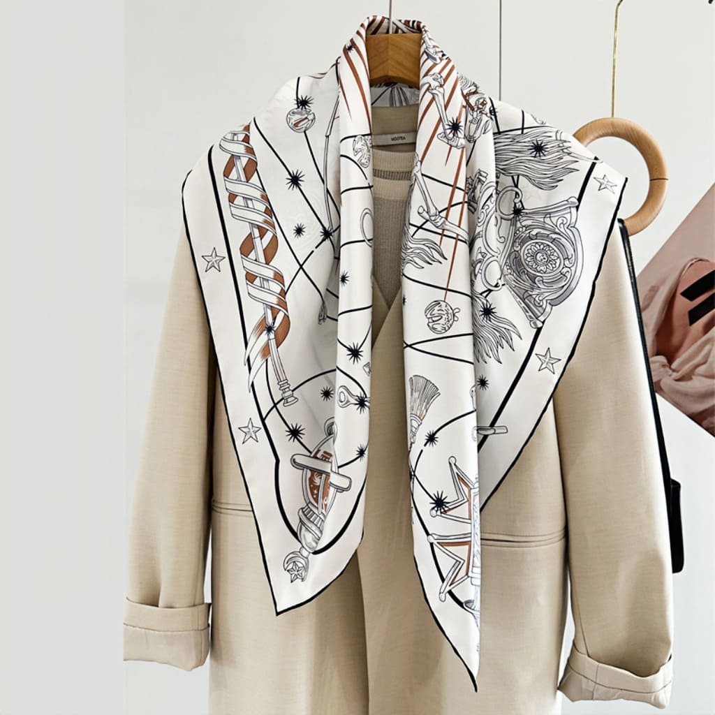 MaraSilk Pure Mulberry Silk Scarf - Square Twill MS326