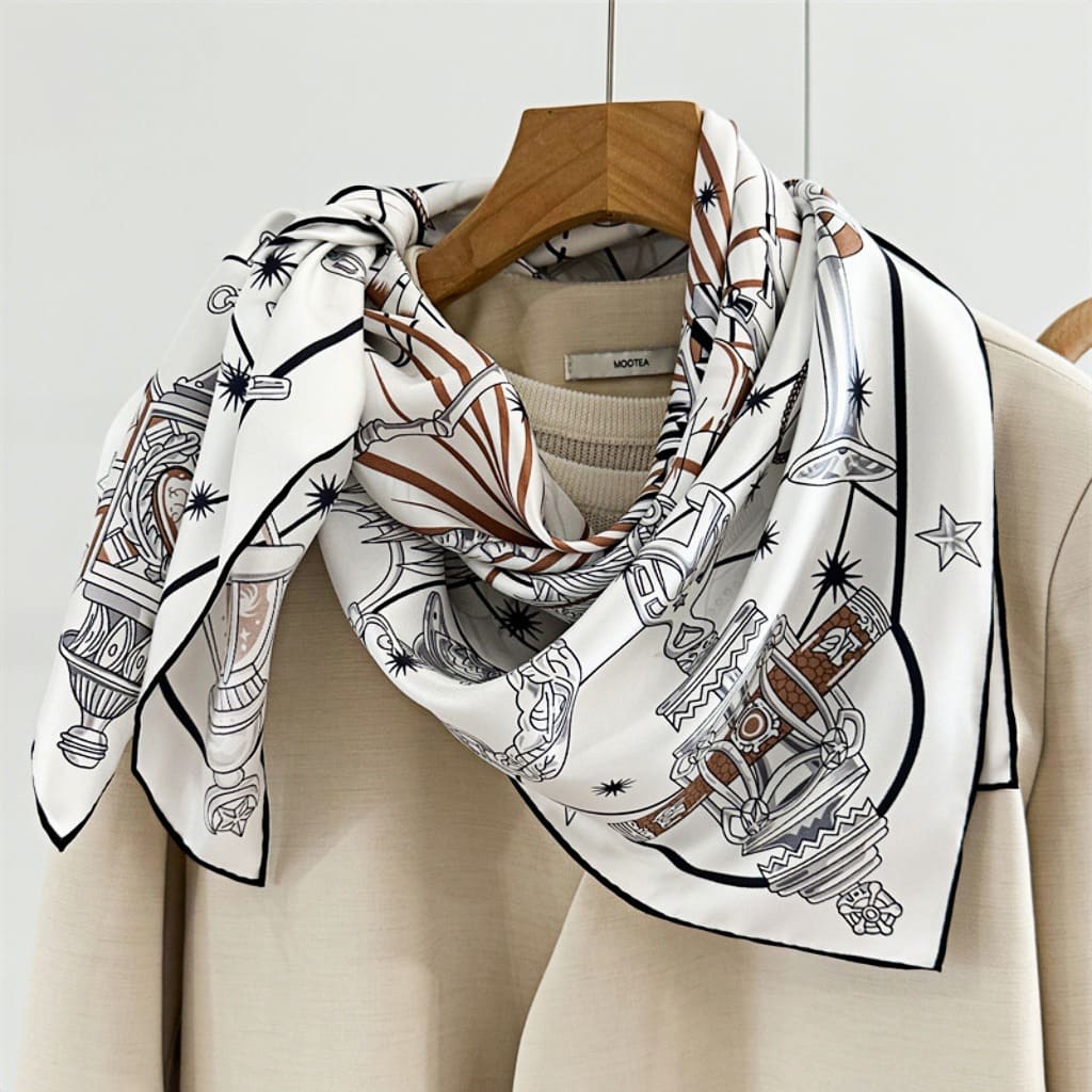 MaraSilk Pure Mulberry Silk Scarf - Square Twill MS326