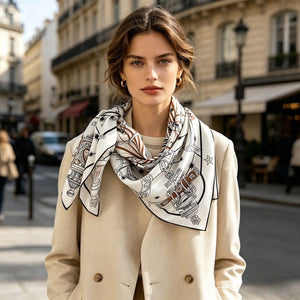 MaraSilk Pure Mulberry Silk Scarf - Square Twill MS326