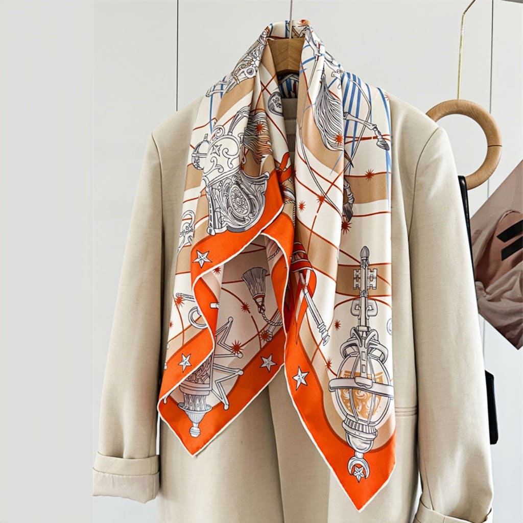 MaraSilk Pure Mulberry Silk Scarf - Square Twill MS326