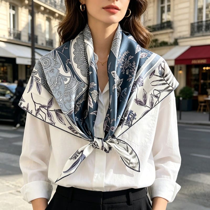MaraSilk Pure Mulberry Silk Scarf - Square Twill MS327