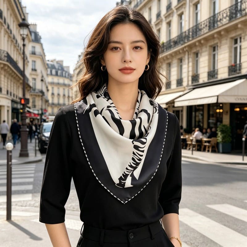 MaraSilk Pure Mulberry Silk Scarf - Square Twill MS330
