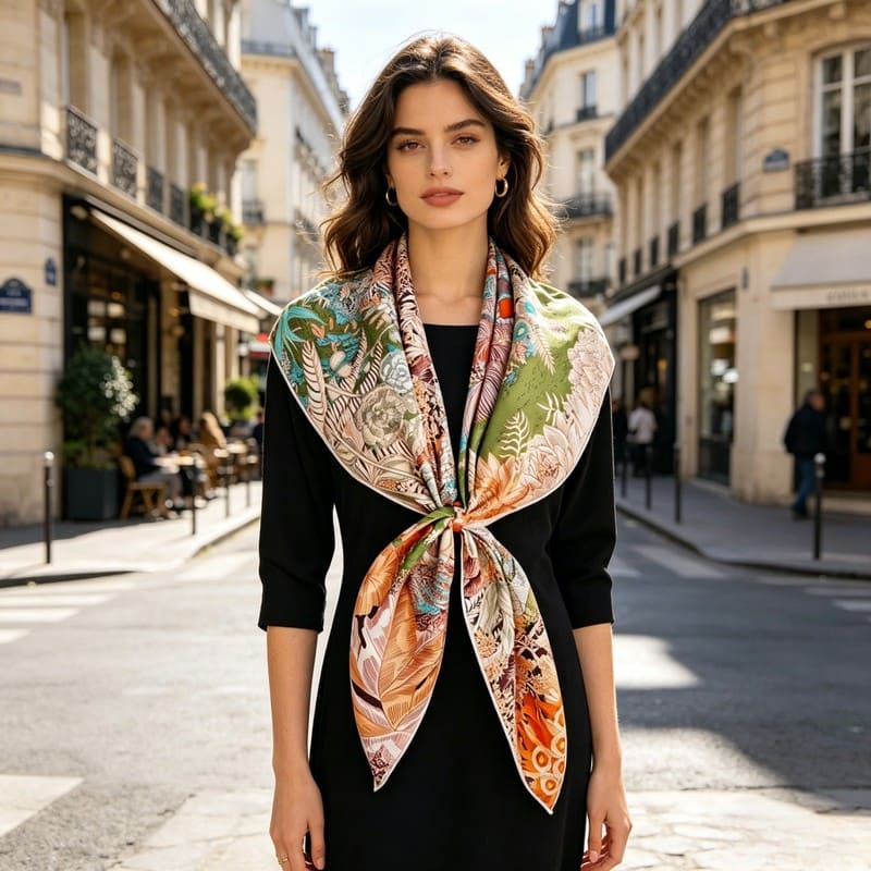 MaraSilk Pure Mulberry Silk Scarf - Square Twill MS331