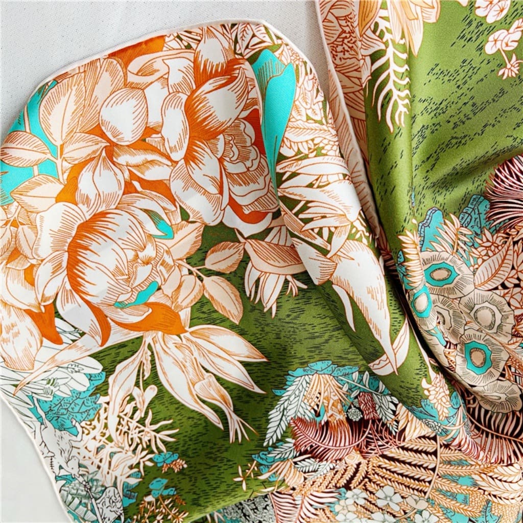 MaraSilk Pure Mulberry Silk Scarf - Square Twill MS331