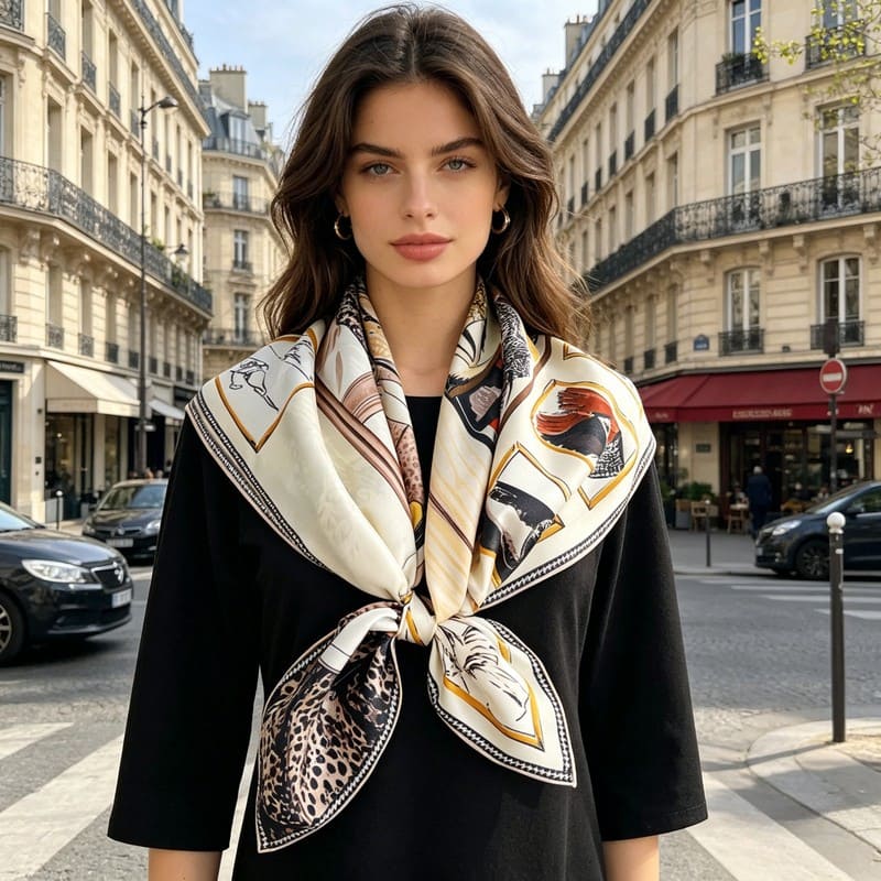 MaraSilk Pure Mulberry Silk Scarf - Square Twill MS334